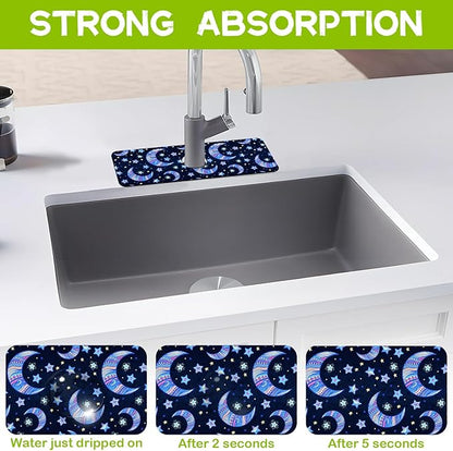 Kitchen Sink Splash Guard Faucet Mat Super Absorbent Fast Drying Mat Guard