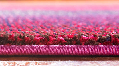 Unique Loom Estrella Collection Colorful, Gradient, Sunset, Abstract, Bright Colors Area Rug (5' 0 x 8' 0 Rectangular, Pink/Gold)