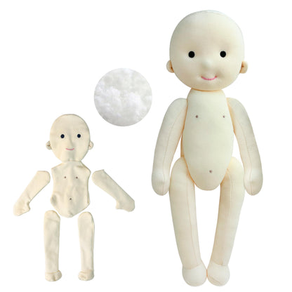 BlissfulPixie Handmade Doll Kit,Comes with 50g of Filling,A Must-Have for Handcraft Lovers,Can Freely Match and Make Your Favorite Doll,Cultivate Hands-on Skills.
