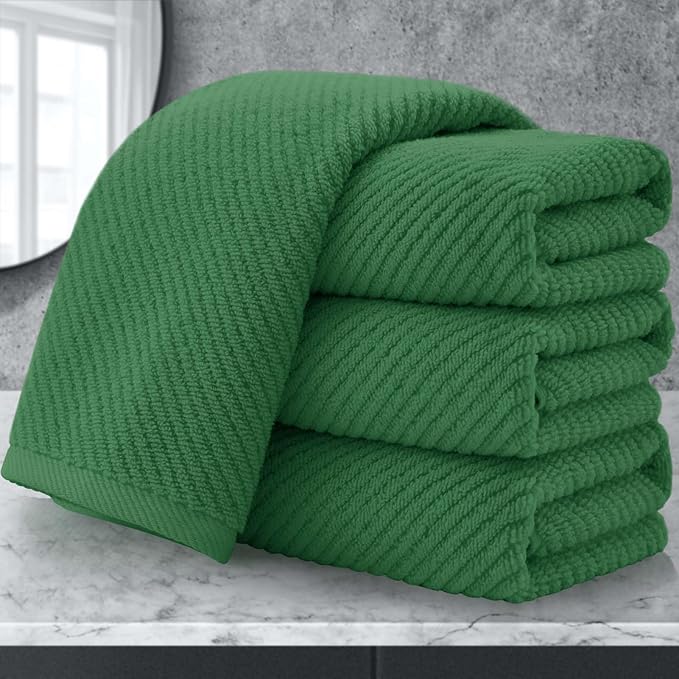 Green Hand Towels for Bathroom