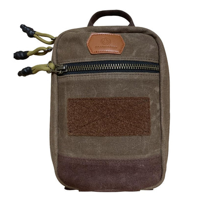Roaring Fire Smolder Waxed Canvas Organizer - Tactical Molle Admin Pouch, EDC Tool Organizer with YKK Zippers, Molle Organizer Pouch for Everyday Carry Tool for Outdoor, Tactical, Survival
