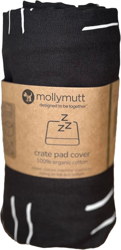 Molly Mutt Dog Crate Pad Cover, 100% Cotton Canvas Cover for Dog or Puppy Crate Bed, Durable, Washable, and Free of Harmful Chemicals, Pre-Shrunk, 42"x28"x2.5", Dreams