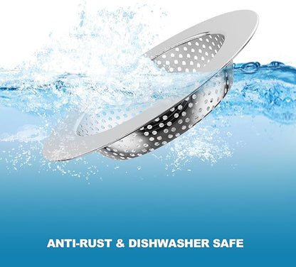 2PCS Kitchen Sink Drain Strainer/Catcher/Basket/Cover/Filter/Trap/Screen