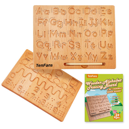Montessori Alphabet Tracing Board, ABC Writing Practice Toy for Ages 3-5