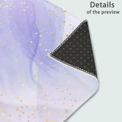 IGPPDO Door Mat, Gilded Violet Marble Front Door Mat 17''x30'', Doormats Indoor Entrance, Welcome Entry Mat,Outdoor Welcome Mat,Low-Profile Floor Rugs for Entry Patio