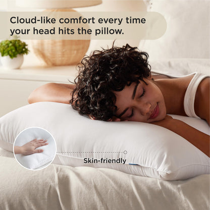 Bedsure Medium Firm Bed Pillows for Sleeping Standard Size, Set of 2, Standard Pillows 2 Pack Hotel Quality Premium Down Alternative for Medium Supportive Filling for Side, Back Sleepers