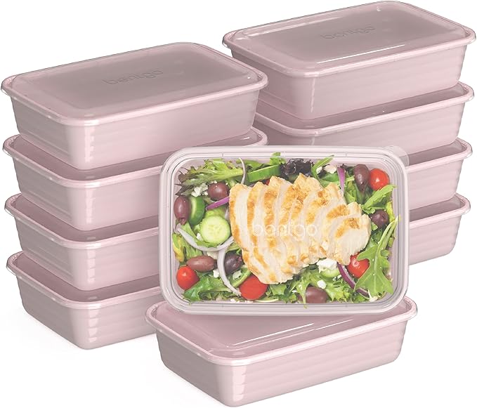 Bentgo Prep - 20-Piece 1-Compartment Reusable Meal Prep Containers