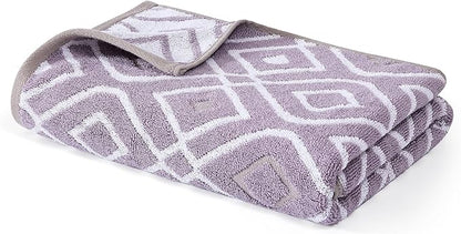 Modern Threads Oxford 6-Piece 100% Cotton Towel Set – Yarn Dyed Jacquard &