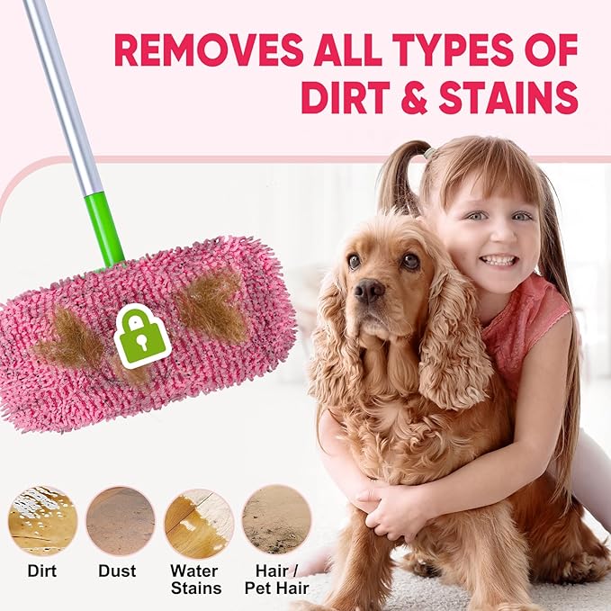 6-Pack Reusable Microfiber Mop Pads Compatible