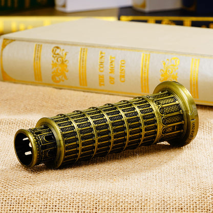 DS. DISTINCTIVE STYLE Metallic Leaning Tower of Pisa Statue Souvenir Figurines Tower Model Kit for Home Decoration, Party