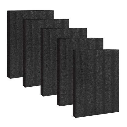 AurDo 5 Pcs Black Polyurethane Foam Sheet,16x12x0.5 Inch Cuttable Foam Padding Pad for Packing and Crafts,Toolbox Storage