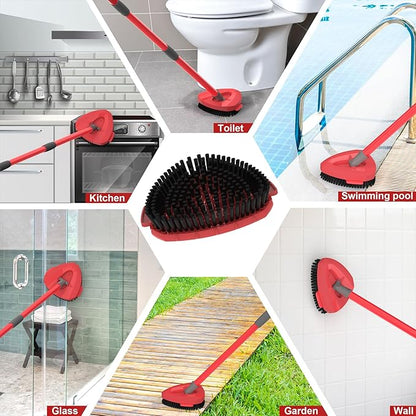 Aifacay Scrub Brush Head for O-Cedar EasyWring Spin Mop, Full-Bristle