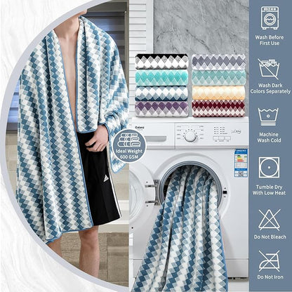 4 Piece Bath Towel Set Oversized Bath Sheet 35"x70" Bathroom Towel Extra Large