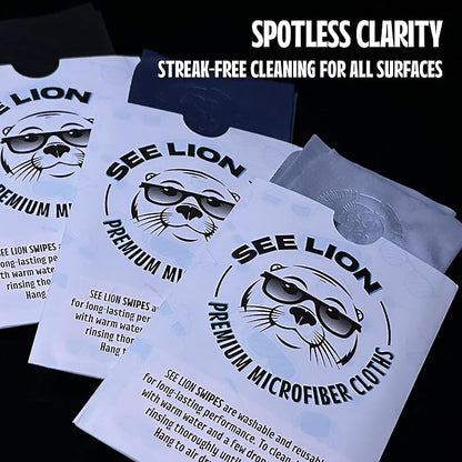 cellhelmet See Lion Swipes | Microfiber Lens Cleaning Cloths – Ultrasoft