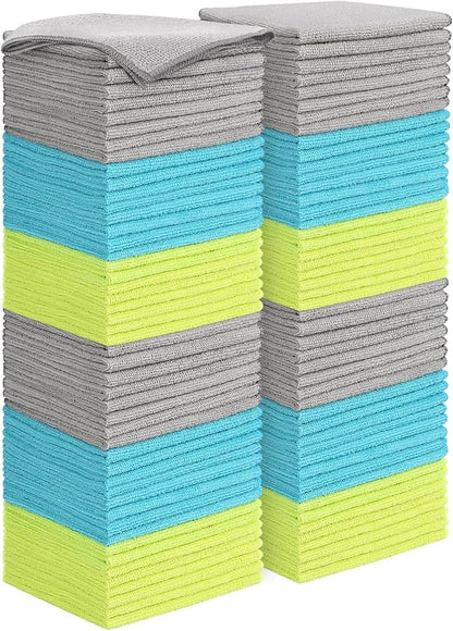 AIDEA Microfiber Cleaning Cloth-100PK, Soft Microfiber Towels