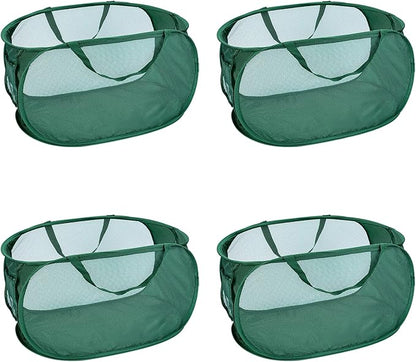 4 Pcs Mesh Popup Laundry Hamper, Opening Laundry Basket, Popup Laundry Basket