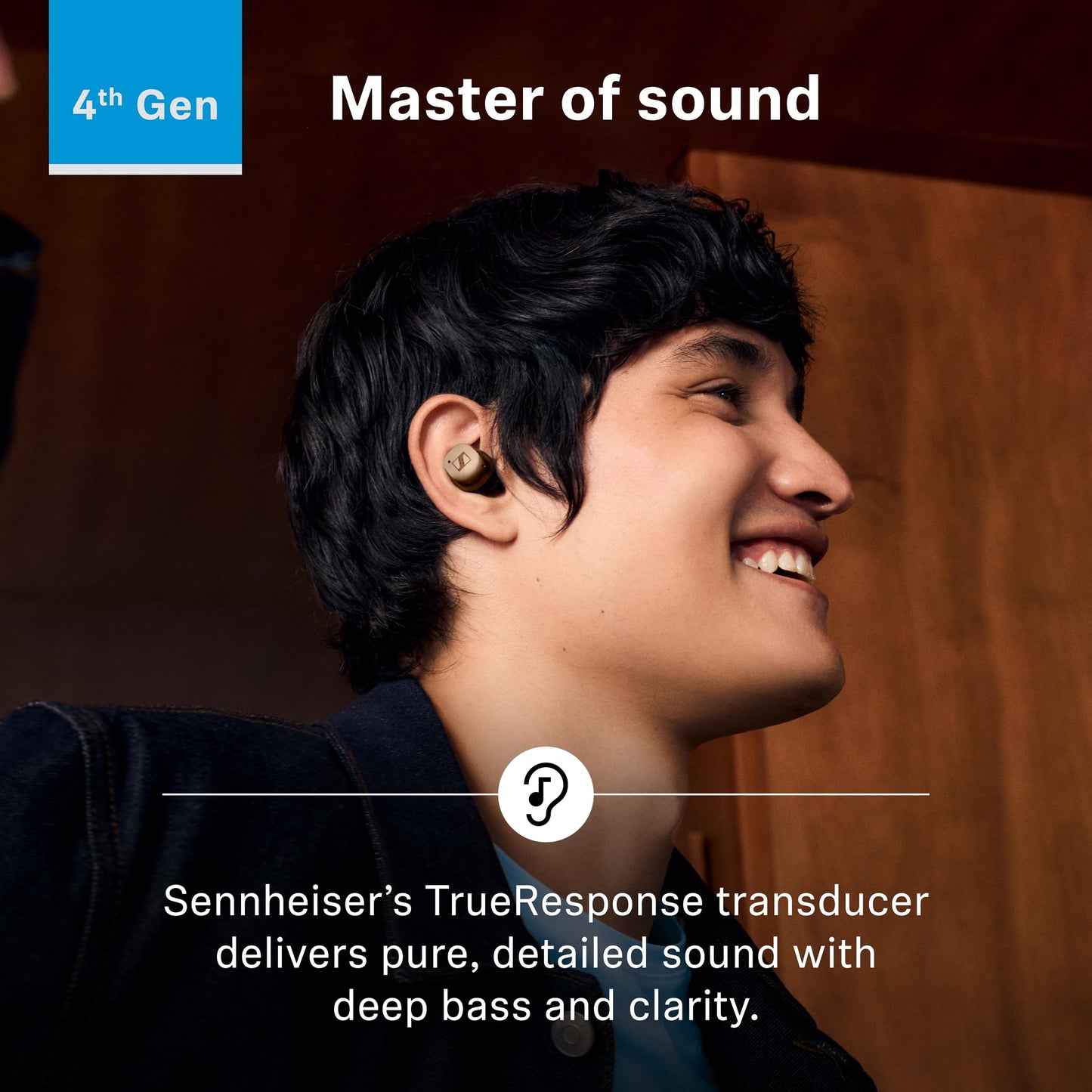 Sennheiser Momentum True Wireless 4 Smart Earbuds, Bluetooth 5.4, Crystal-Clear Sound, Noise Cancelling Earbuds, Comfortable Design, 30-Hour Battery, Adaptive ANC, LE Audio, Auracast – Black Graphite