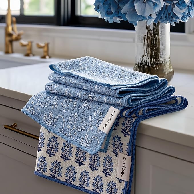 RECYCO Waffle Kitchen Towel Set of 2
