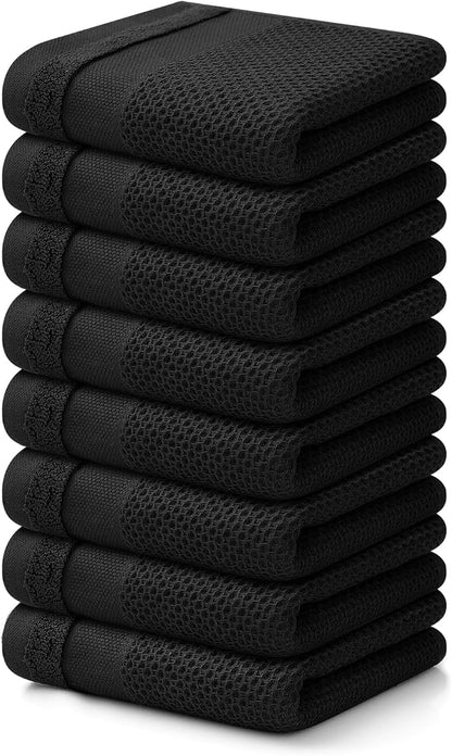 Homaxy 100% Cotton Waffle Weave Kitchen Towels, 13 x 28 Inches Super Absorbent