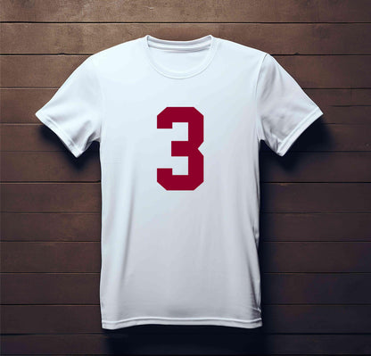 Numbers Kit(0-9),8" Tall for Sports T-Shirt Jersey Football Baseball,Iron On, Heat Transfer, Team,t-Shirt(Style A) (Maroon)