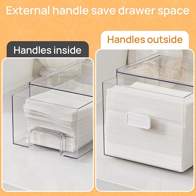 Vtopmart 2 Pack Dryer Sheet Holder and Laundry Pods Container, Scent Booster