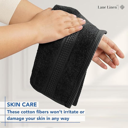LANE LINEN Washcloths 12 Pack