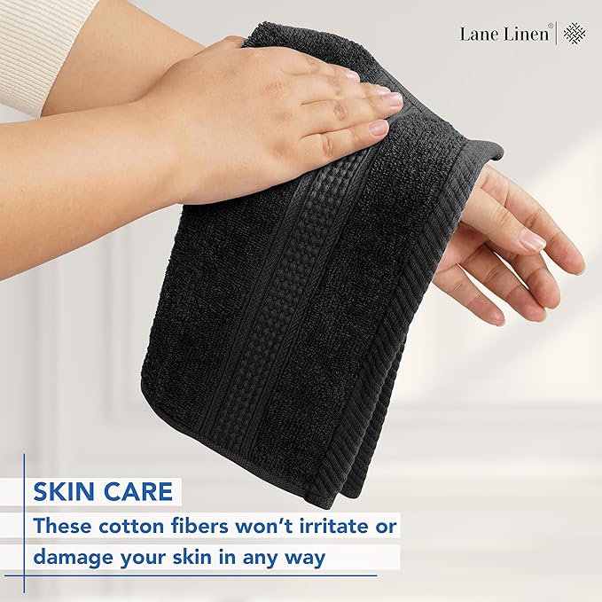 Black Hand Towels for Bathroom