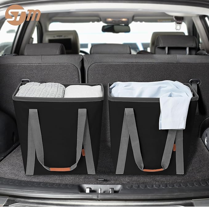 STORAGE MANIAC Collapsible Laundry Caddy, 128L Large Collapsible Laundry Basket