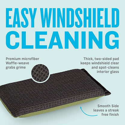 E-Cloth Windshield Haze Eraser, Auto Glass Cleaner, Car Windshield Cleaner