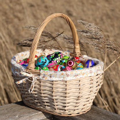 Hand Painted Polish Wooden Easter Eggs – Traditional Pisanki Decorative Eggs for Easter & Home Decor – Made in Poland – 1.6 in – Set of 9