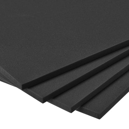 uxcell Black EVA Foam Sheets 10 x 10 Inch 5mm Thickness for Crafts DIY Projects, 4 Pcs