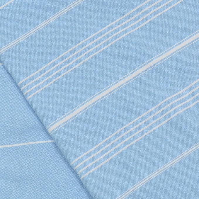 Bersuse Towels Anatolia XL Beach Blanket Throw Blanket Turkish Towel 100% Cotton Extra-Large Quick-Dry Lightweight Premium Peshtemal Towel - 61x82 Inches, Blue