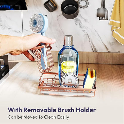 SWTYMIKI Sink Caddy Kitchen Sink Organizer