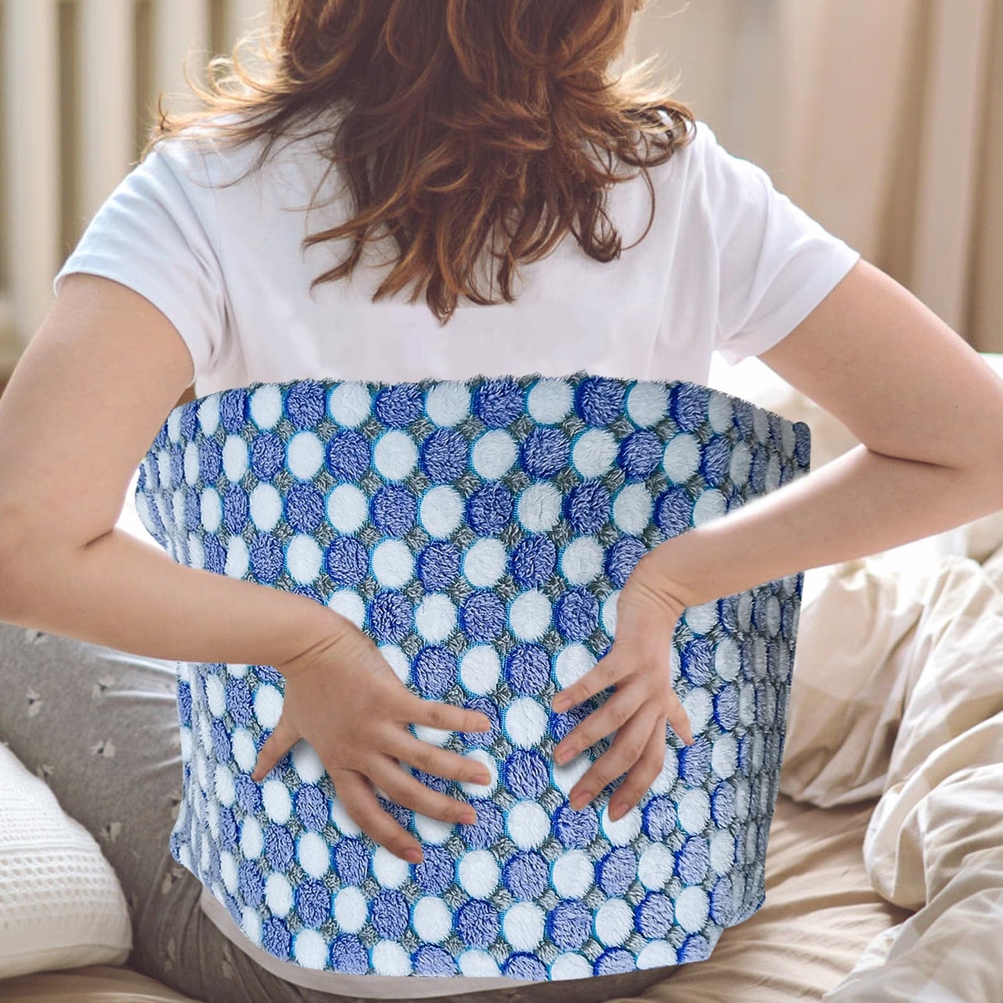 XL Full Weighted Heating Pad for Back Pain, Cramps, Relief - - 2.3lb Large Electric Heat Pad for Neck and Shoulders - Hot Heated Pad with Auto Shut Off, Stay on- (XL 12"x24" Pink) - PYQ0F