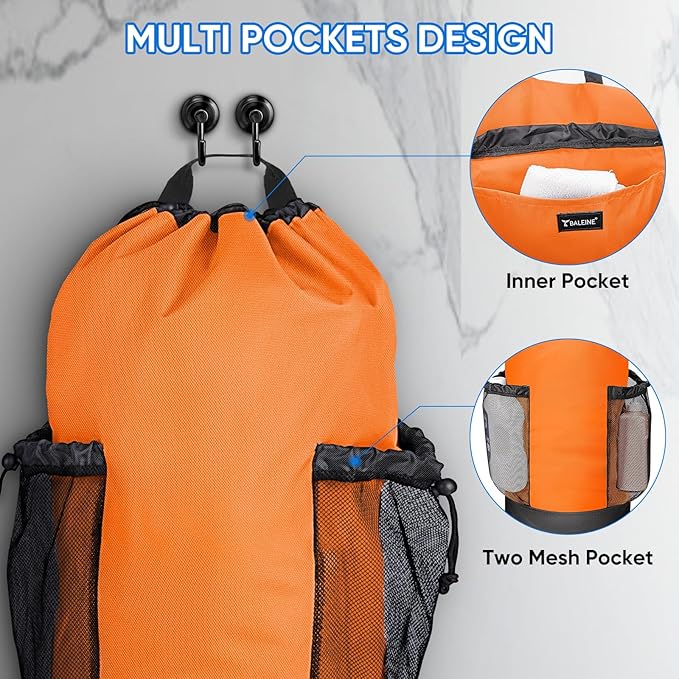 BALEINE 150L Laundry Bag Backpack, 900D Oxford Fabric Large Travel Laundry Bags