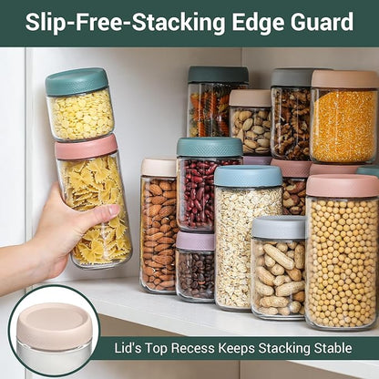 NETANY 6-pack 24oz Glass jars
