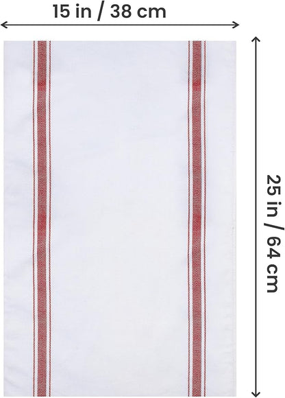 Utopia Towels Red Dish Towels 100% Ring Spun Cotton Highly Absorbent & Reusable