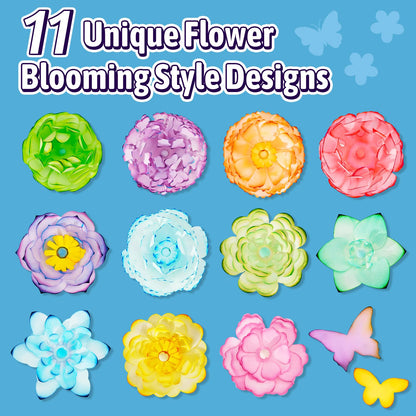 HAPMARS Paper Flowers Science Kit for Kids 4-8 8-12 – DIY Magic Color Changing Paper Flowers Kit,Creative Art STEM Educational Craft Set,Mother's Day Christmas Birthday Gifts,Bouquet Box Included