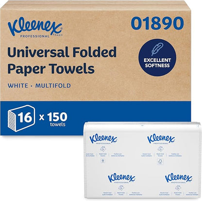 Kleenex Professional Universal Multifold Paper Towels, Absorbency Pockets