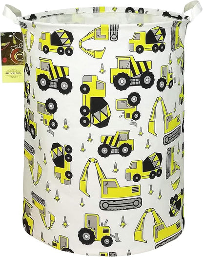 HUNRUNG Laundry Hamper, Large Canvas Fabric Lightweight Storage Basket Toy
