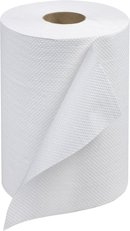 Tork Paper Hand Towel Roll White H21, 100% Recycled Fiber, 12 Rolls x 350 ft