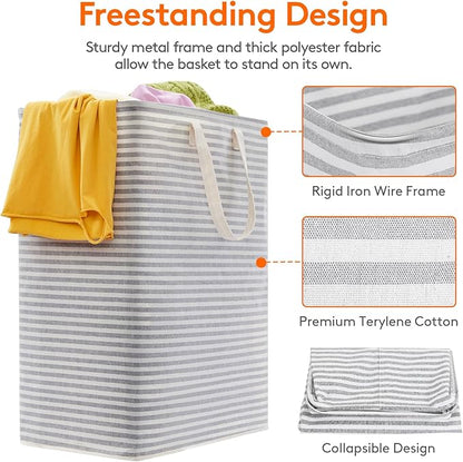 Lifewit 3 Pack Laundry Hamper Large Collapsible Laundry Baskets, Freestanding