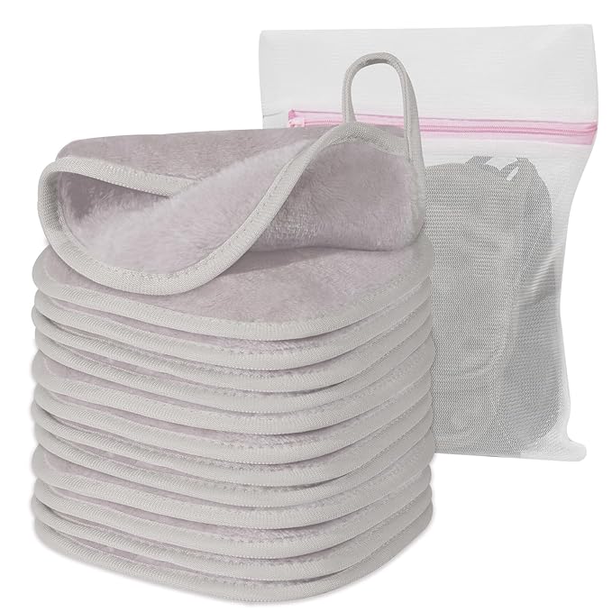 Makeup Remover Cloth, 12 Pack Makeup Remover Pads Microfiber Face Washcloth