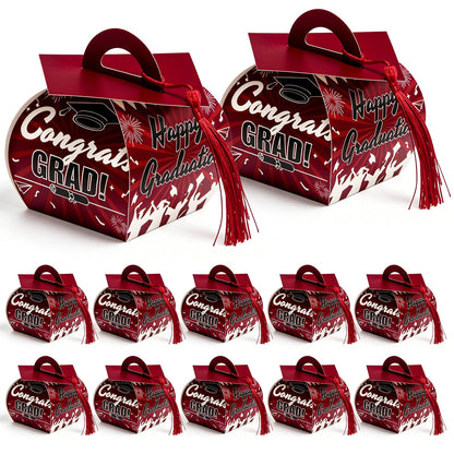 COTOPHER 36 Pcs Graduation Cap Gift Boxes with Tassel, Class of 2026 Graduation Candy Boxes Centerpieces for Tables Party Decorations, Mini Treat Chocolate Box Graduate Favors Supplies