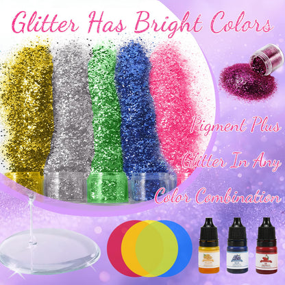 RNYBFPT Epoxy Resin Kit for Beginners, 18oz Crystal Clear Resin with Silicone Molds, Easy 1:1 Mix, All-in-One Resin Art Kit with Pigments & Glitter for Jewelry Making, DIY Crafts & Creative Gifts