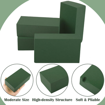Hahood 24 Packs Floral Foam Blocks Wet & Dry Floral Foam Bricks 5.5x3.1x1.8 Inch Flower Arranging Kit for Fresh and Artificial Flowers Florist Foam Blocks for Wedding Home Decor