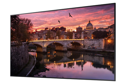 Samsung Business QB75R 75 inch 4K UHD 3840x2160 LED Commercial Signage Display for Business with HDMI, Wi-Fi, 350 nit (LH75QBREBGCXZA), Black
