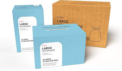 UNSCENTED 21 Gal / 80 Liter | Drawstring Closure Trash Bag | Heavy Duty By