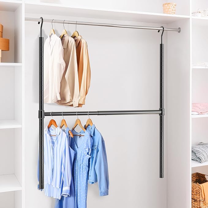 Simple Houseware Adjustable Closet Hanging Rod