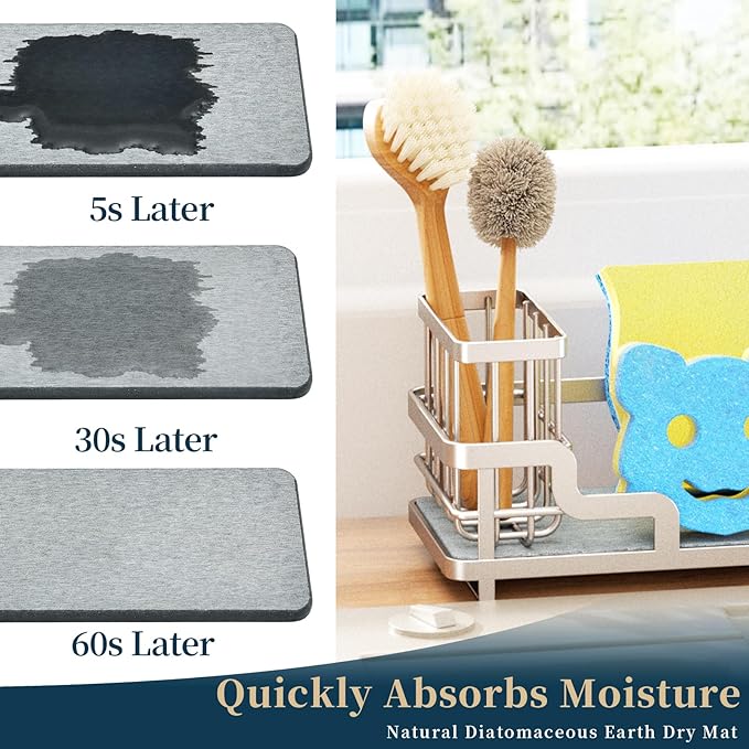 Consumest Sponge Holder for Kitchen Sink